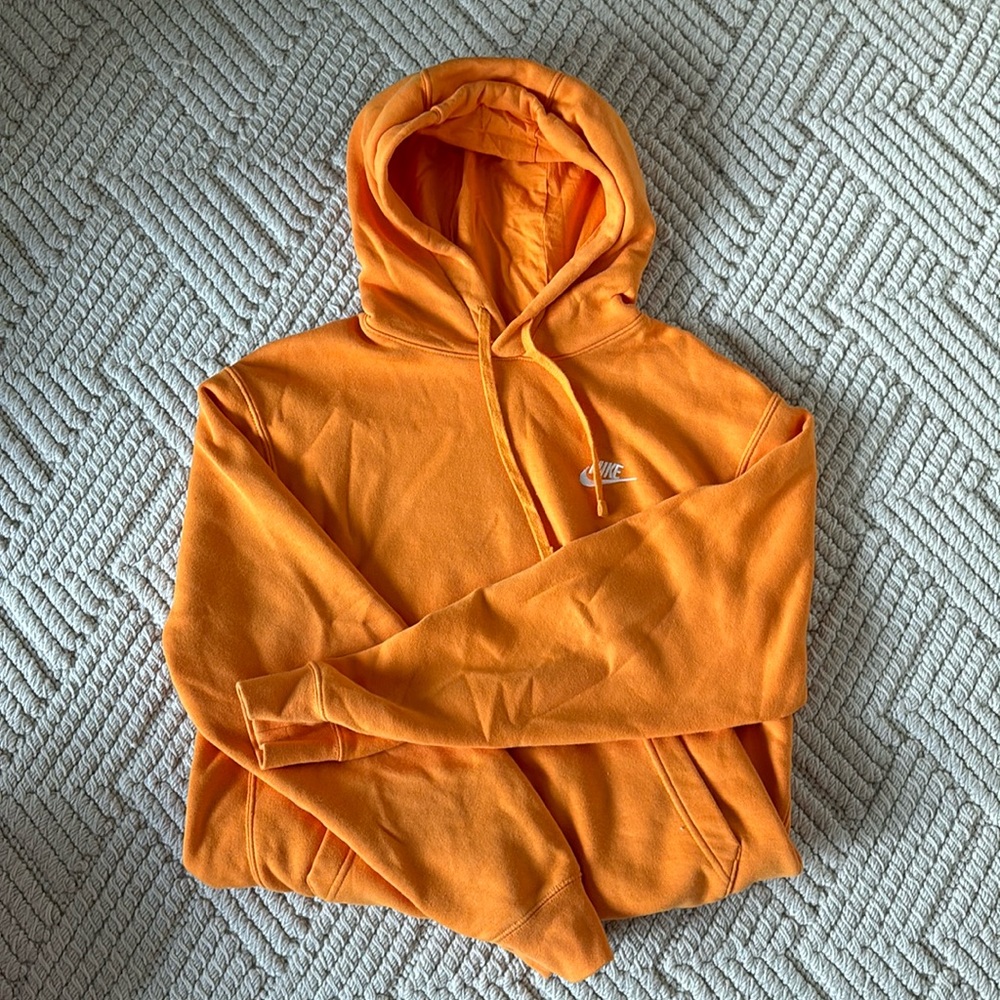 orange nike hoodie